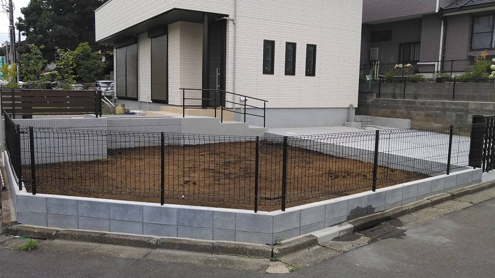 【川越 外構工事】ブロック・フェンス